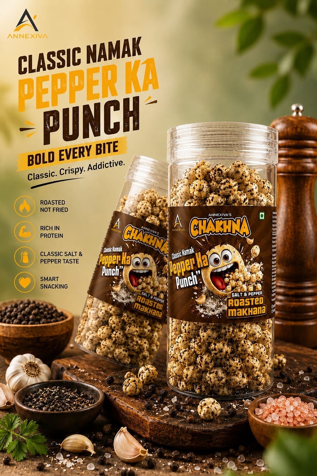 Salt & Pepper Makhana (55g)