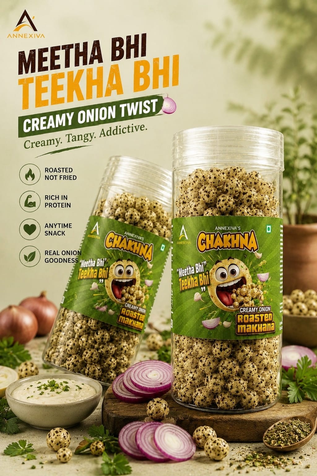 Cream & Onion Makhana (55g)